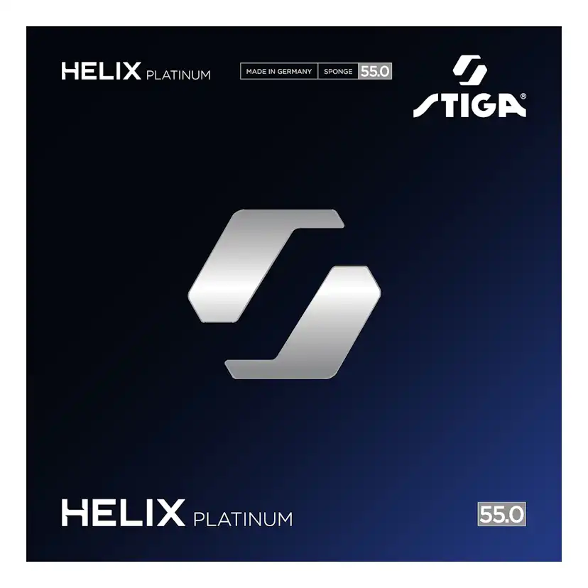 Bordtennisgummi Stiga Sports Helix Platinum 55 Black 2.2