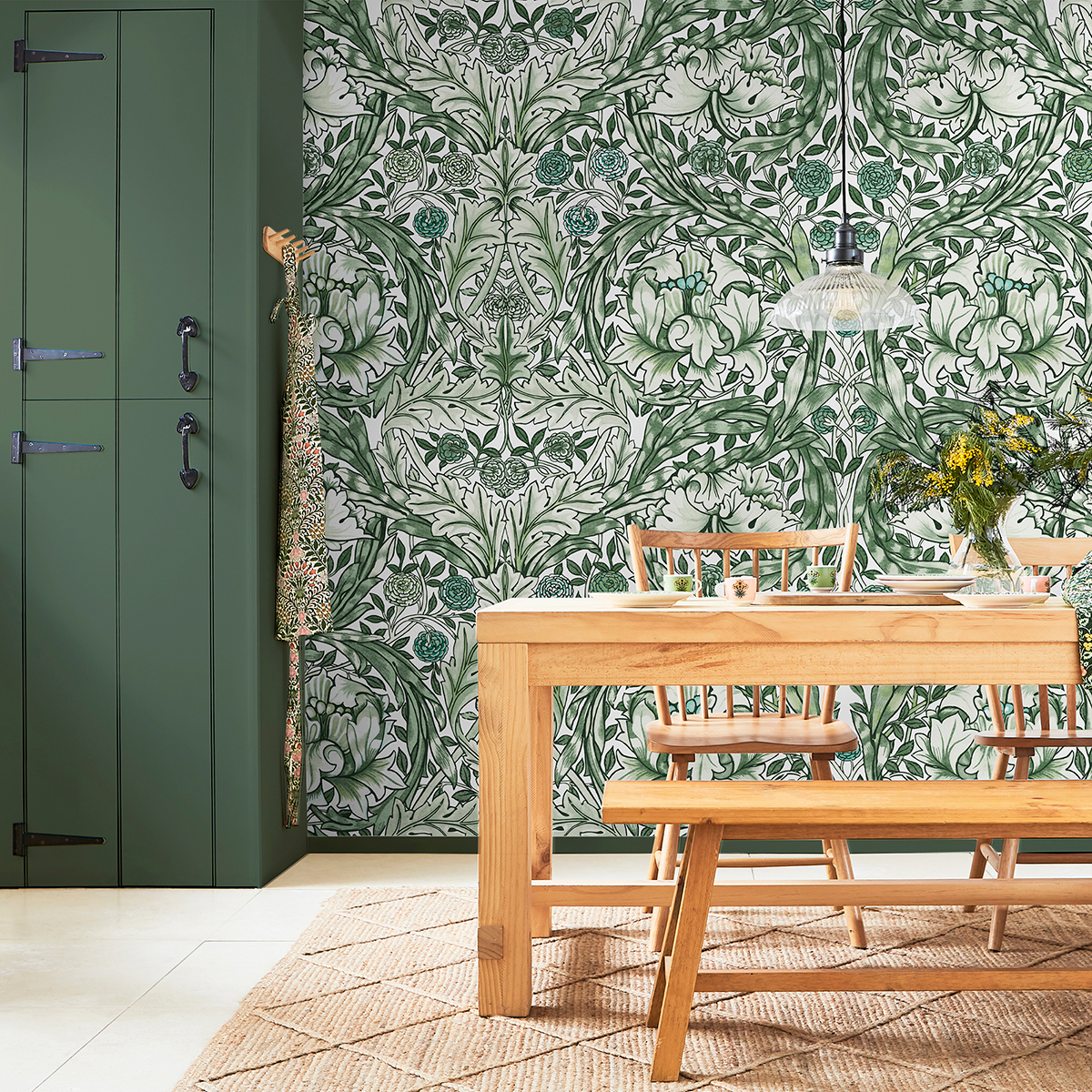 Fototapet William Morris At Home African Marigold Green