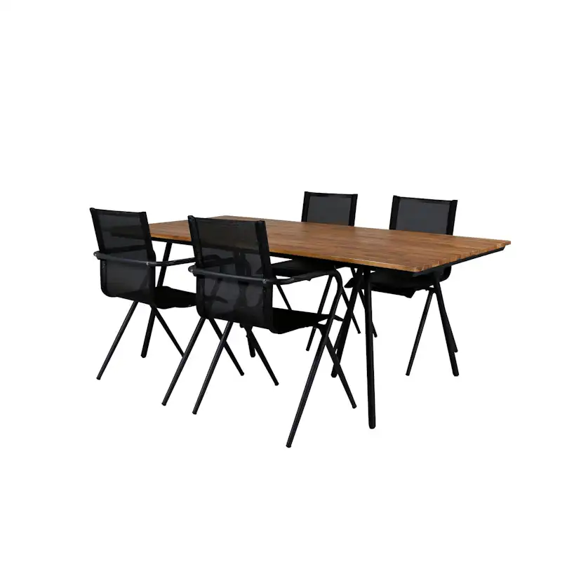 Matgrupp Venture Home Chane med 4 Anve Matstolar