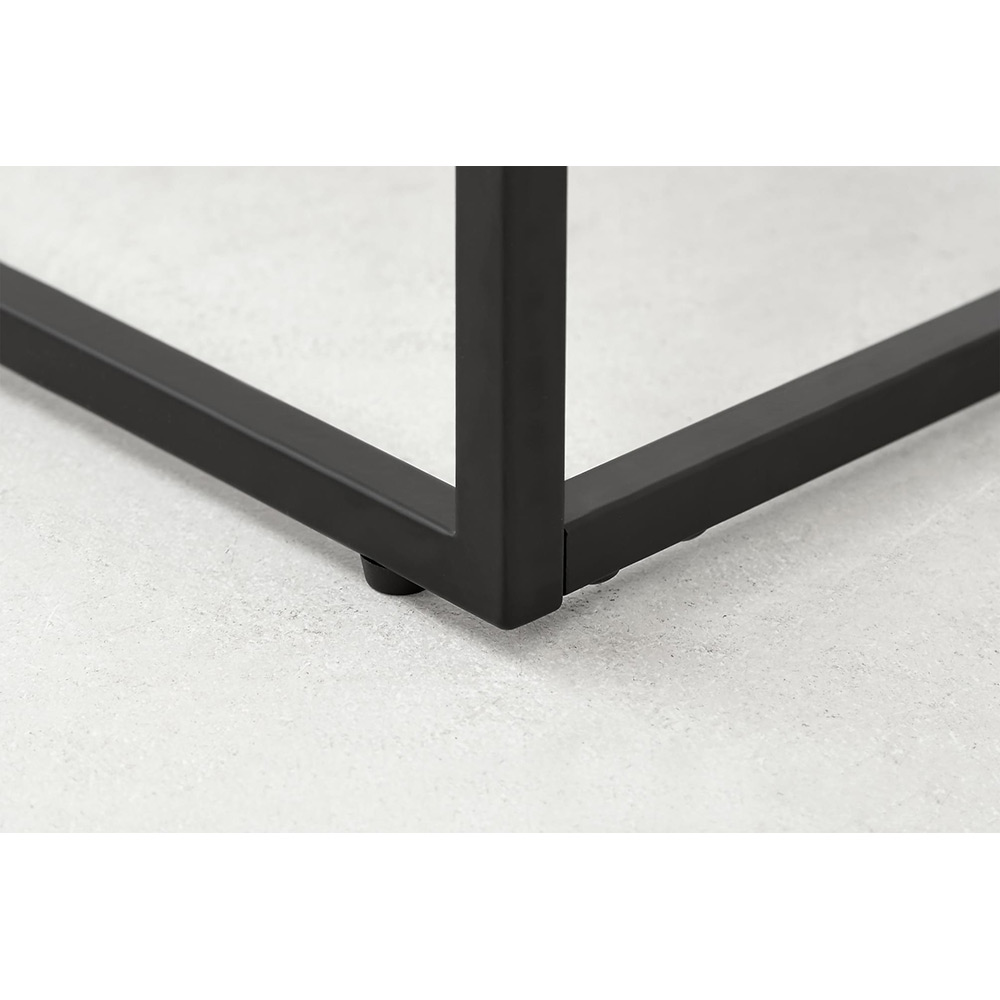 Kungshult Sidobord 60 cm Vit/Svart