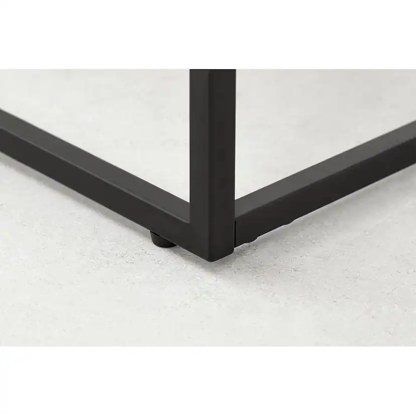 Kungshult Sidobord 60 cm Vit/Svart