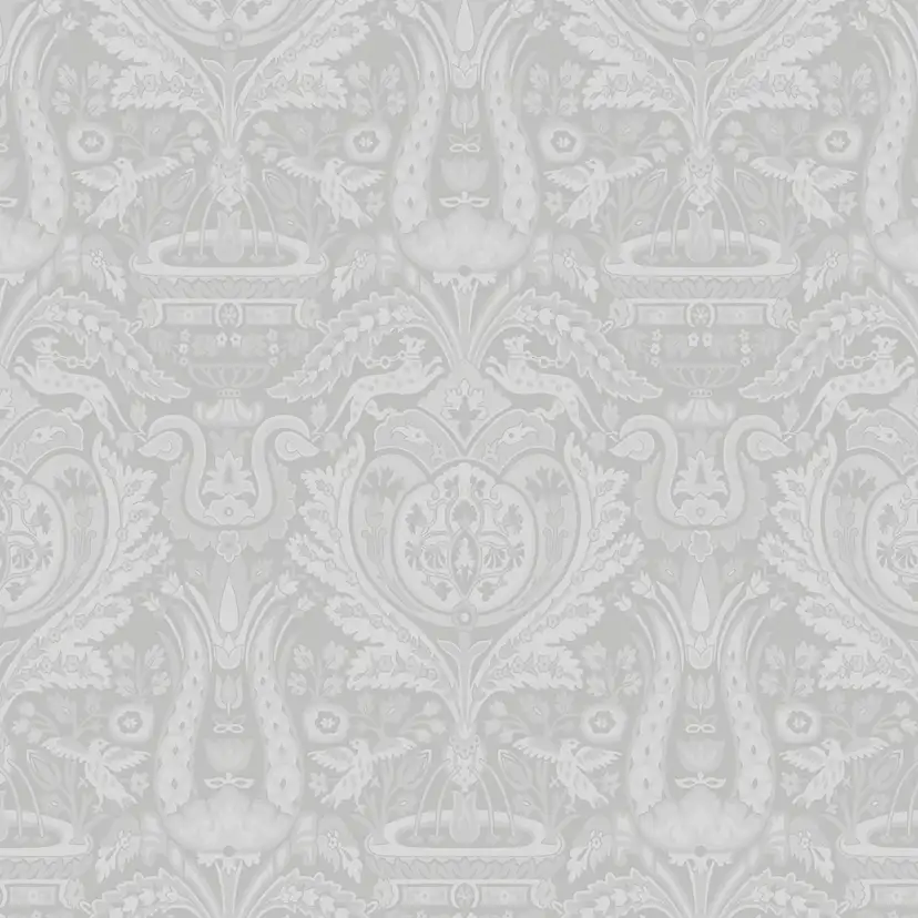 Tapet Laura Ashley Heraldic Damask Slate Gra