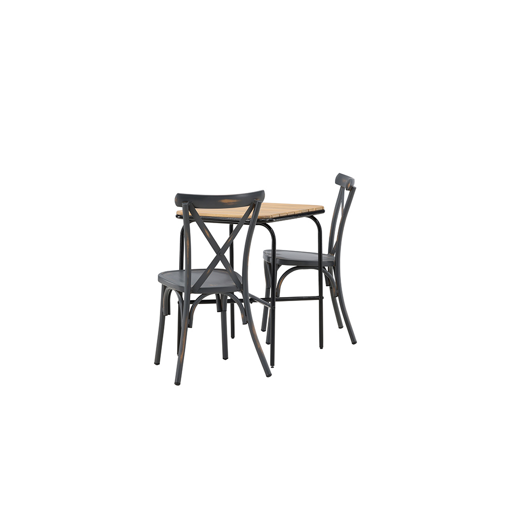 Cafégrupp Venture Home Holmbeck Bord med 2 Tablas Stolar