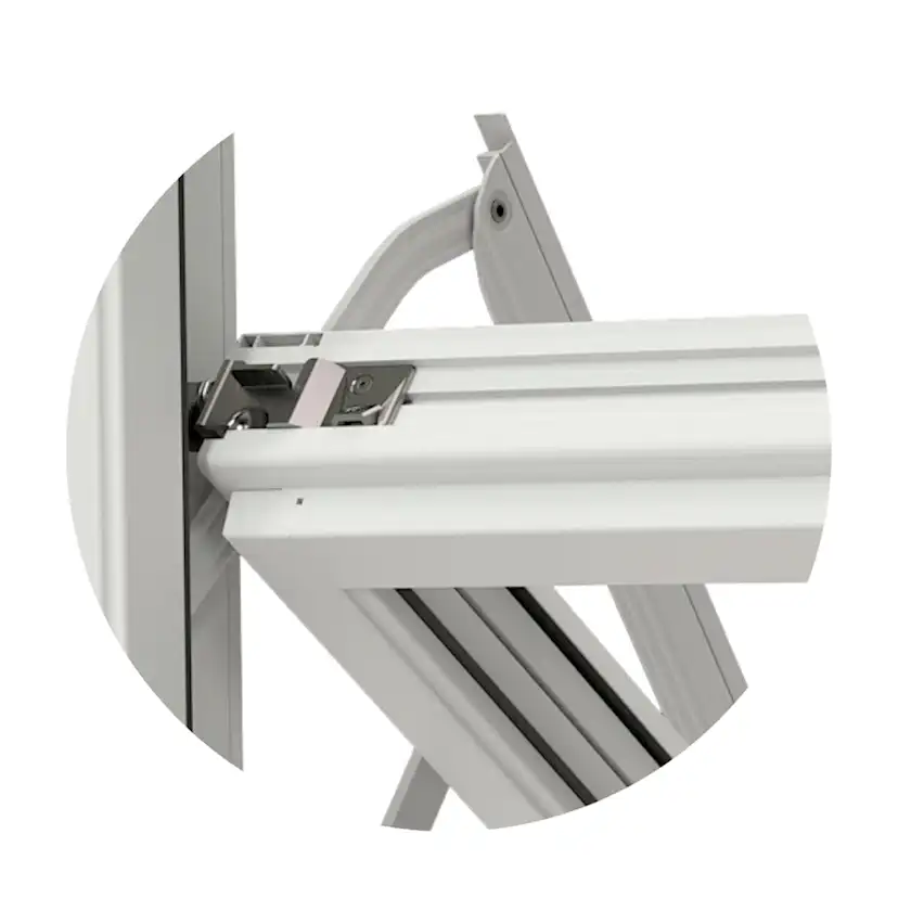 Vridfönster NorDan NTech 3-Glas Aluminium Lagerfört