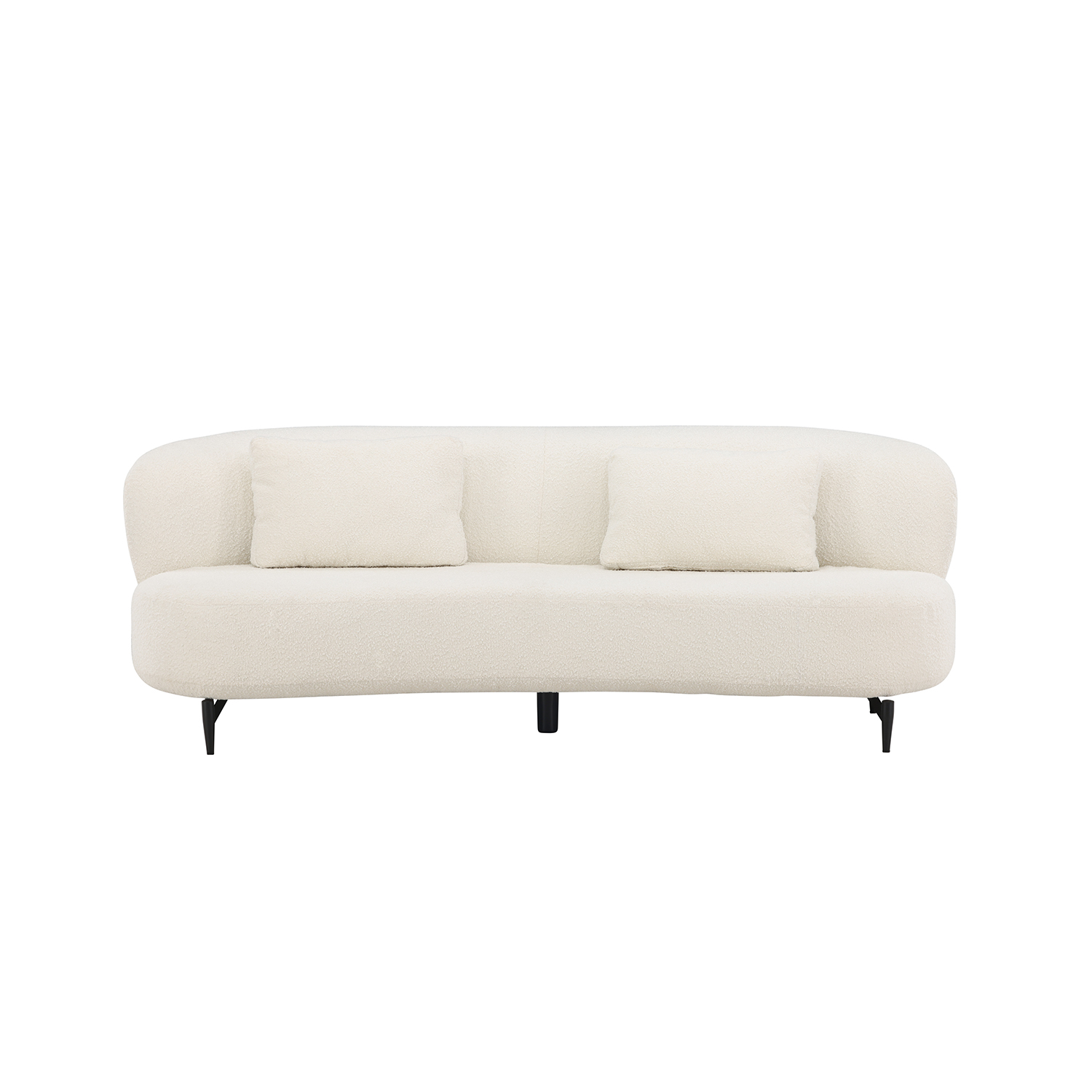 3-sitssoffa Venture Home Luna Boucle Vit