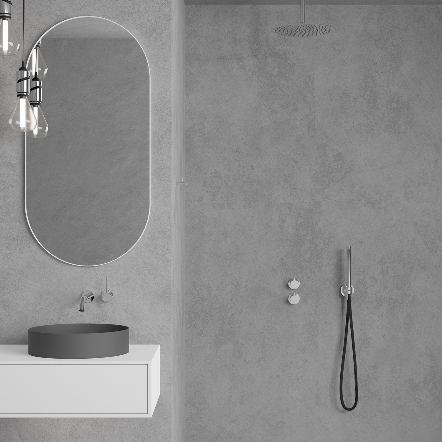 Tvättställsblandare Scandtap Steel Harmonized 1 för Inbyggnad