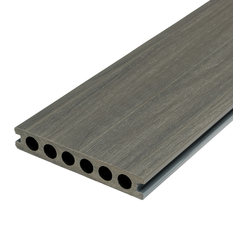 Trall Silver/anthracite 23x140x2800mm, Wpc, Mantlad, 2-färg Färg: Silver/Anthracite