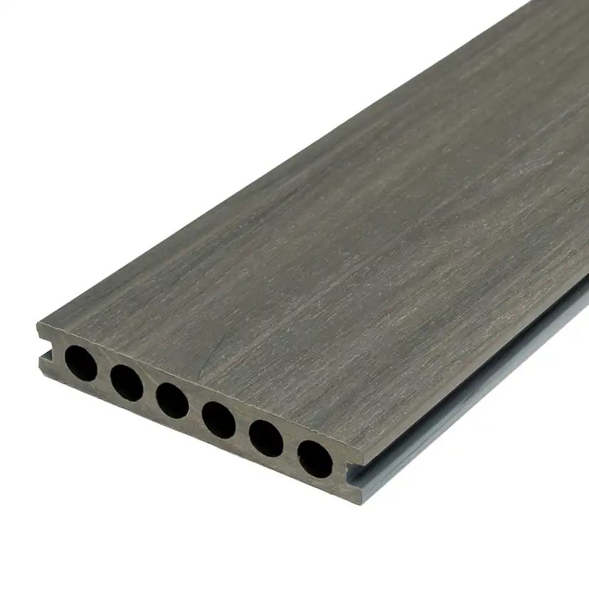 Trall Silver/anthracite 23x140x2800mm, Wpc, Mantlad, 2-färg Färg: Silver/Anthracite