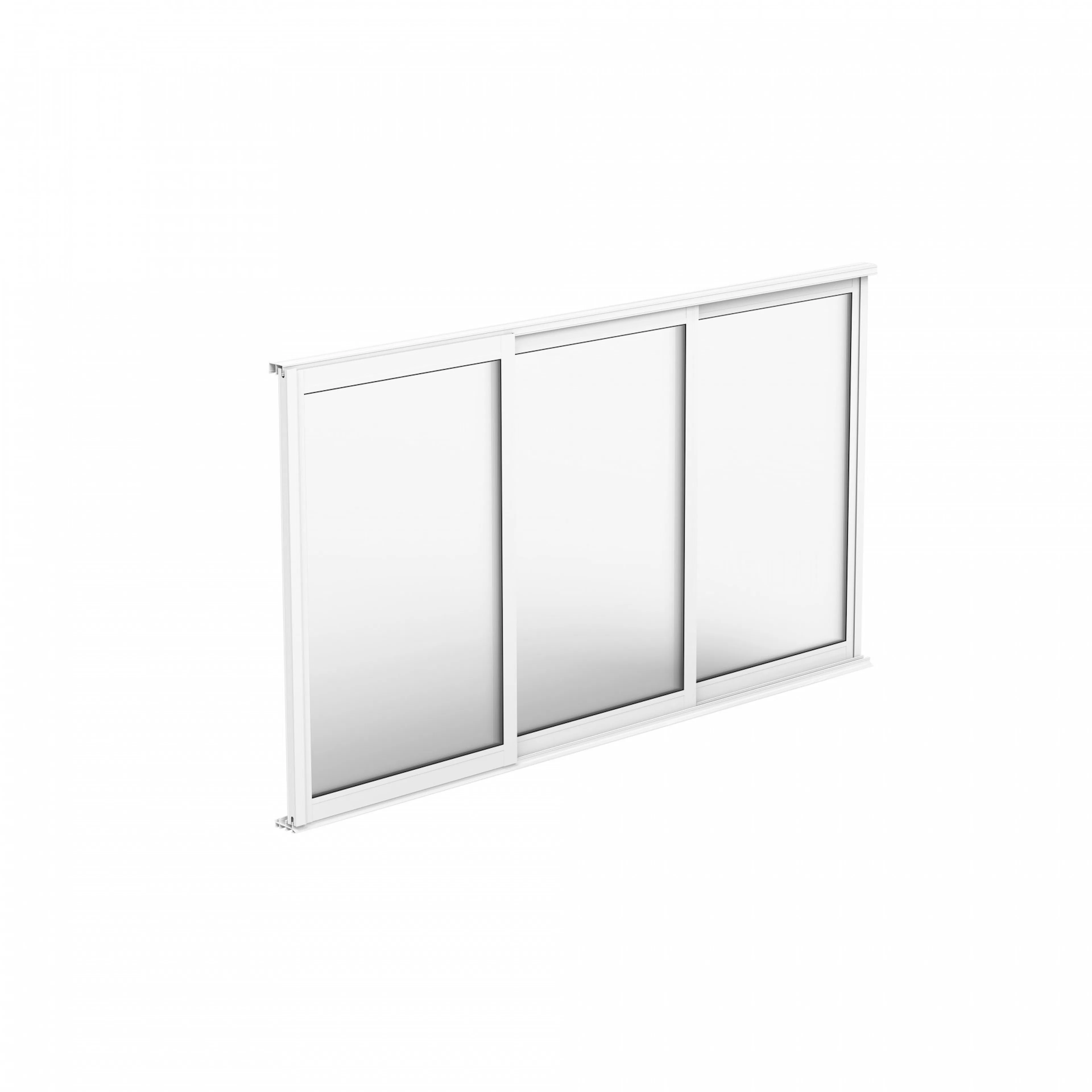 Primolux Skjutparti Vit 3 Fönster B= 2710 H= 1190 Sommar, B: 2710 mm