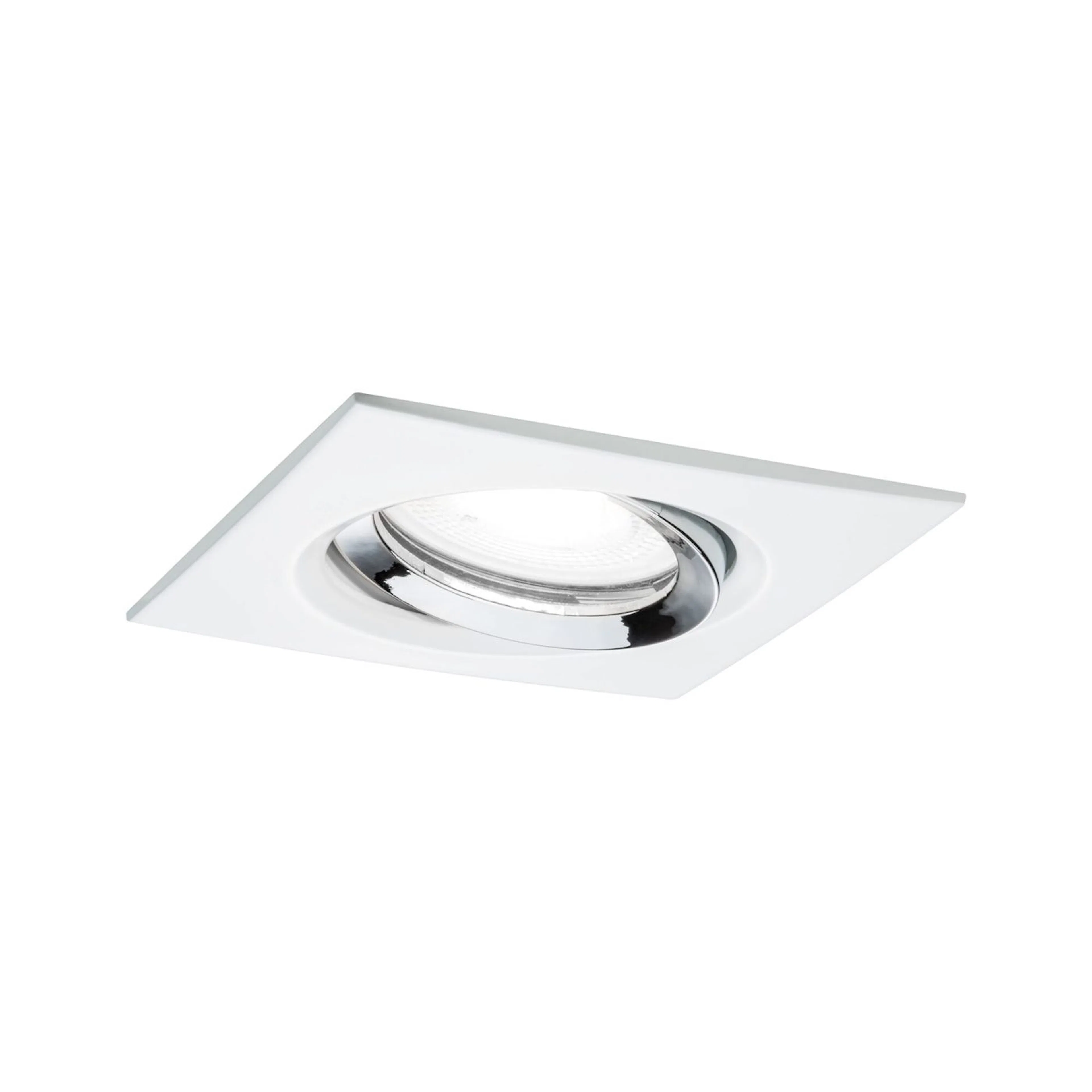 Downlight Paulmann Nova Plus inkl. GU10 Matt vit, krom, 93 x 93 mm, 1x6 W