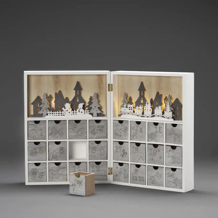 Adventskalender Gnosjö Konstsmide Motiv 8 LED
