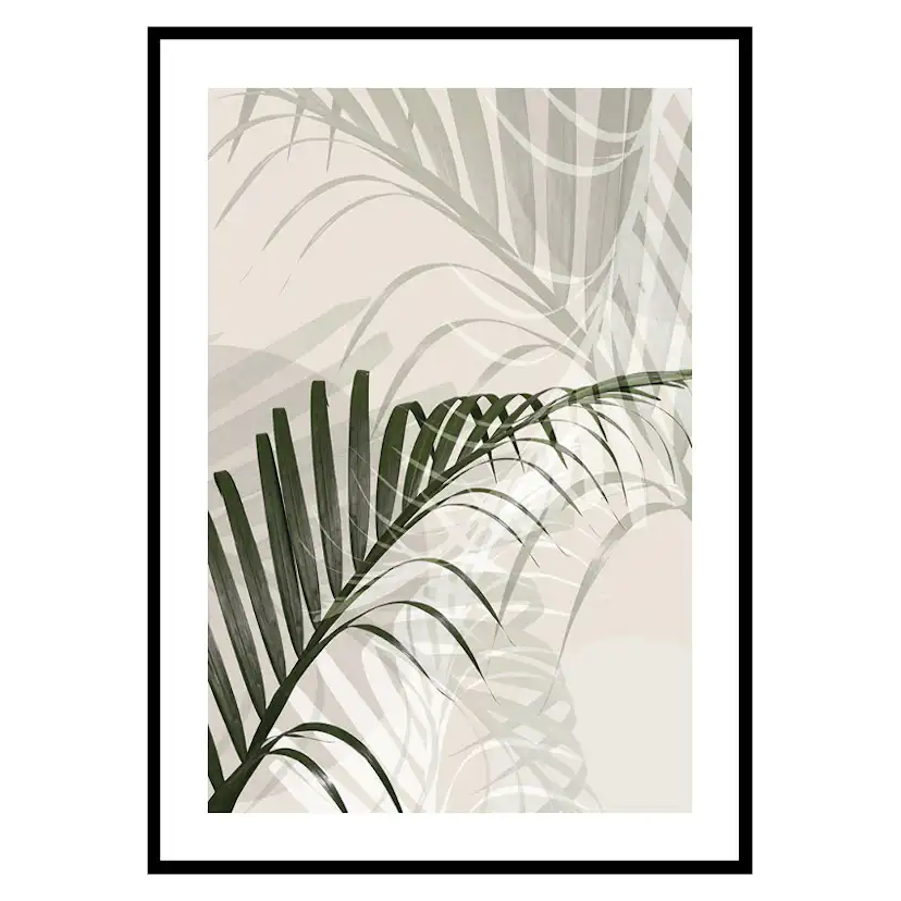 Poster Gallerix Abstract Palm Leaves No2