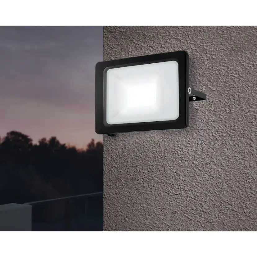 Väggstrålkastare Utebelysning Eglo Faedo 3 102W, Svart
