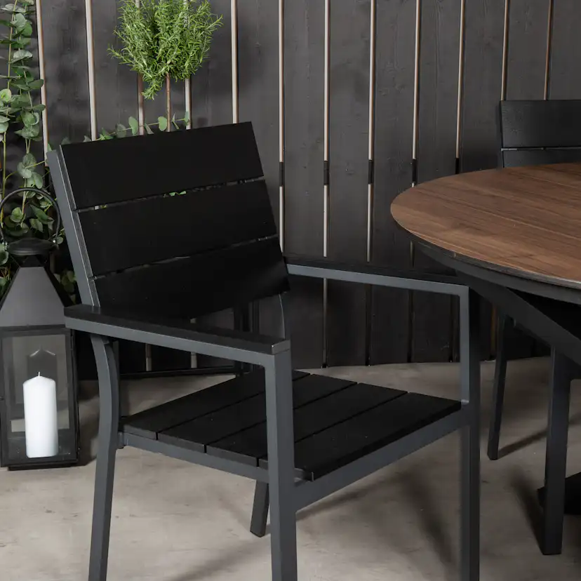 Matgrupp Venture Home Lea Ø 120 med 4 Lova Stolar