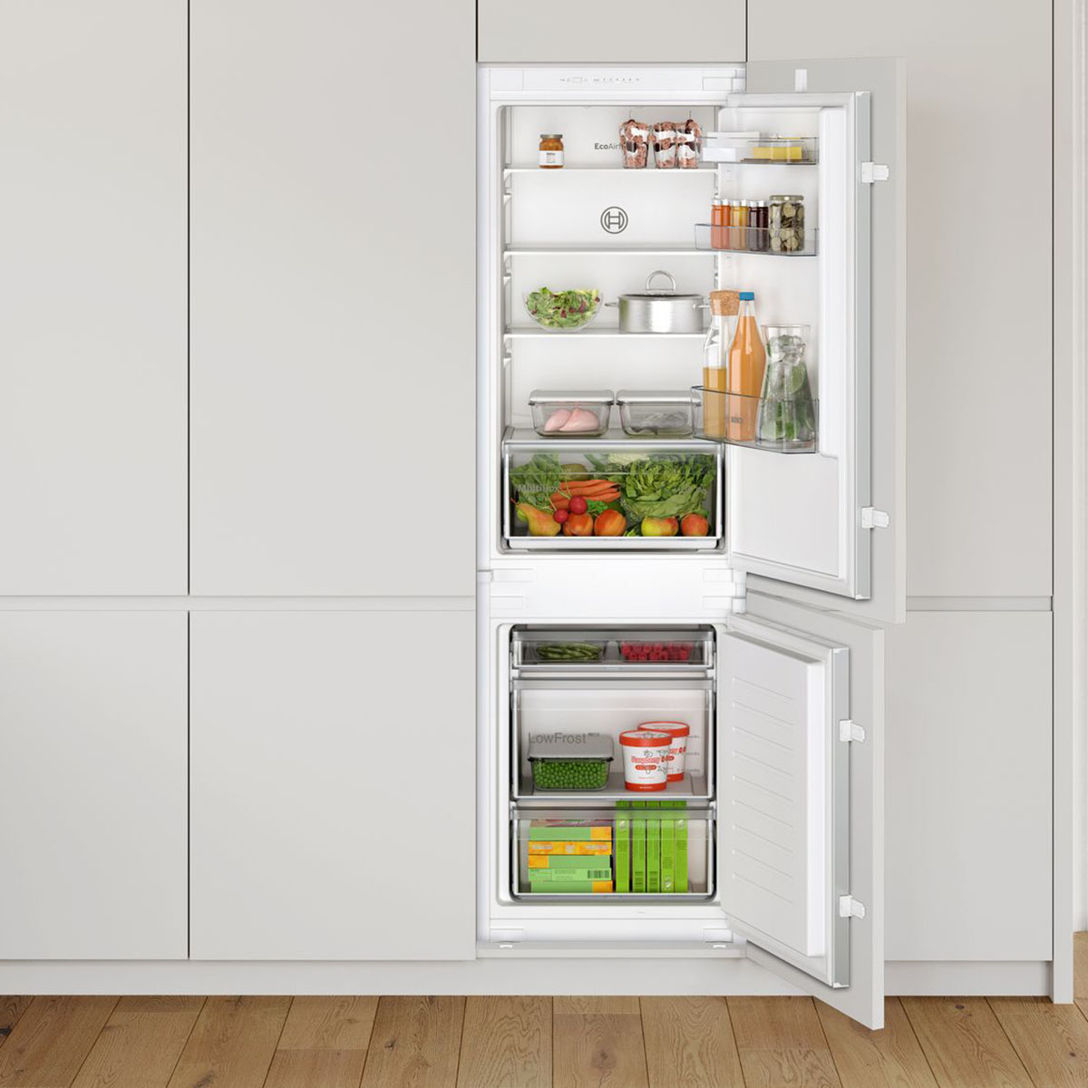 Kyl/Frys Bosch Serie 2 KIV86NSE0 Integrerad med Automatisk Avfrostning och LED-belysning