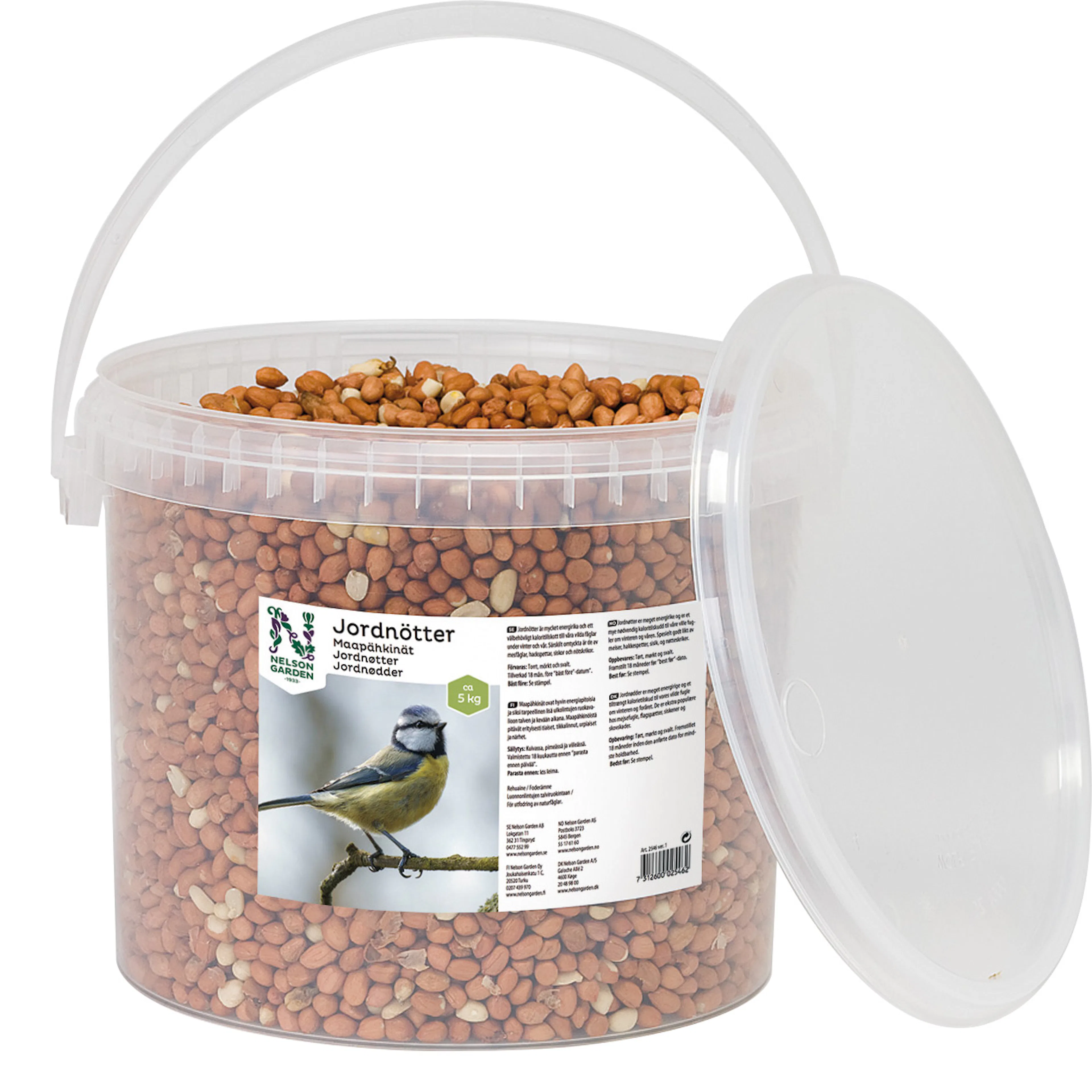 Fågelmat Nelson Garden Jordnötter 5 kg