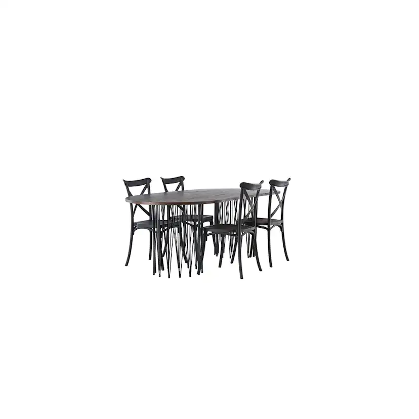 Matgrupp furniture/fashion Stone med 4 Crosett Stolar