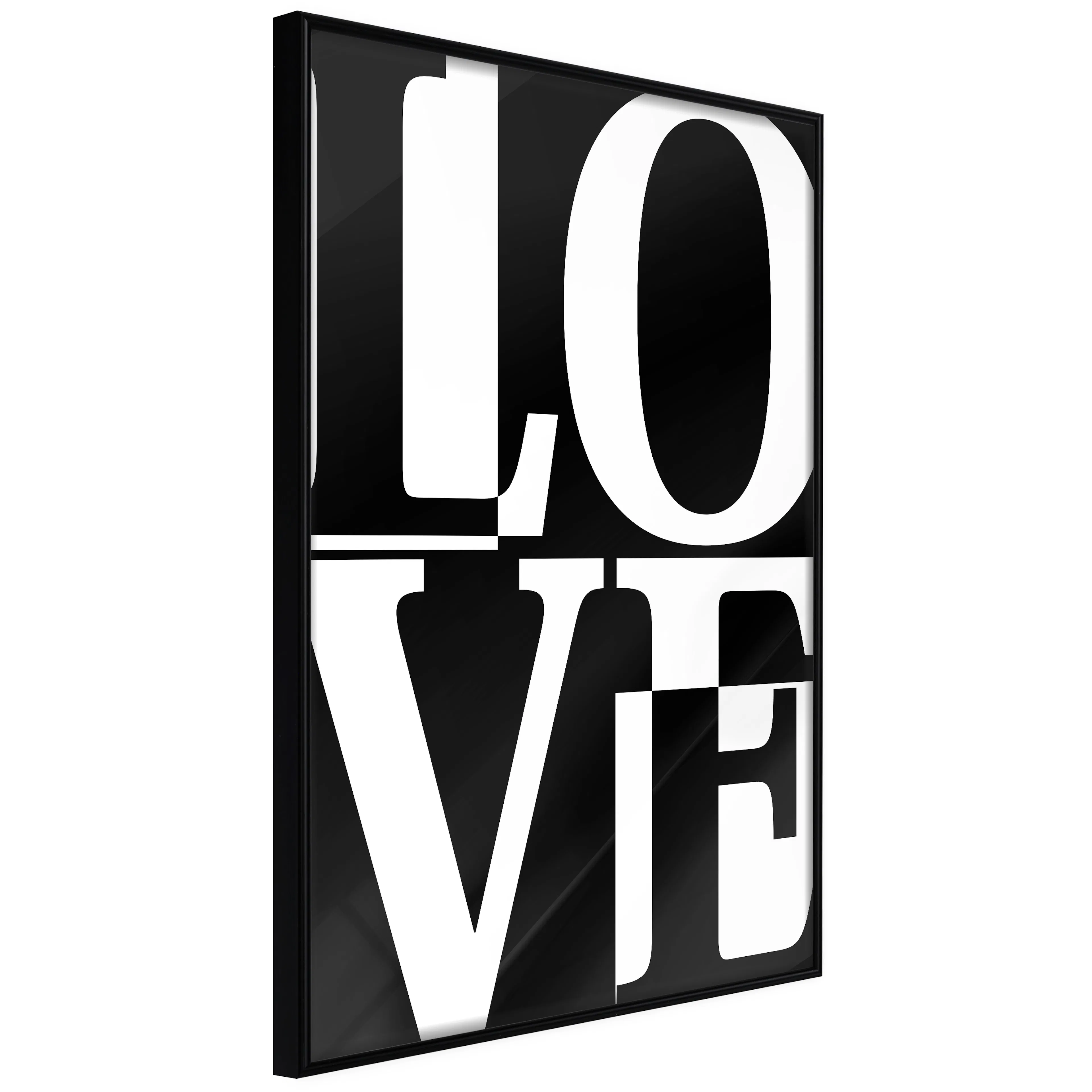 Poster Artgeist Affisch Black and White Love