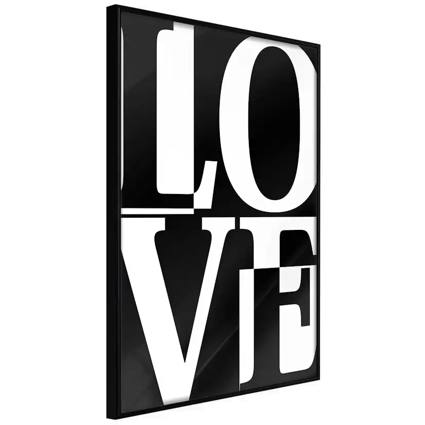 Poster Artgeist Affisch Black and White Love