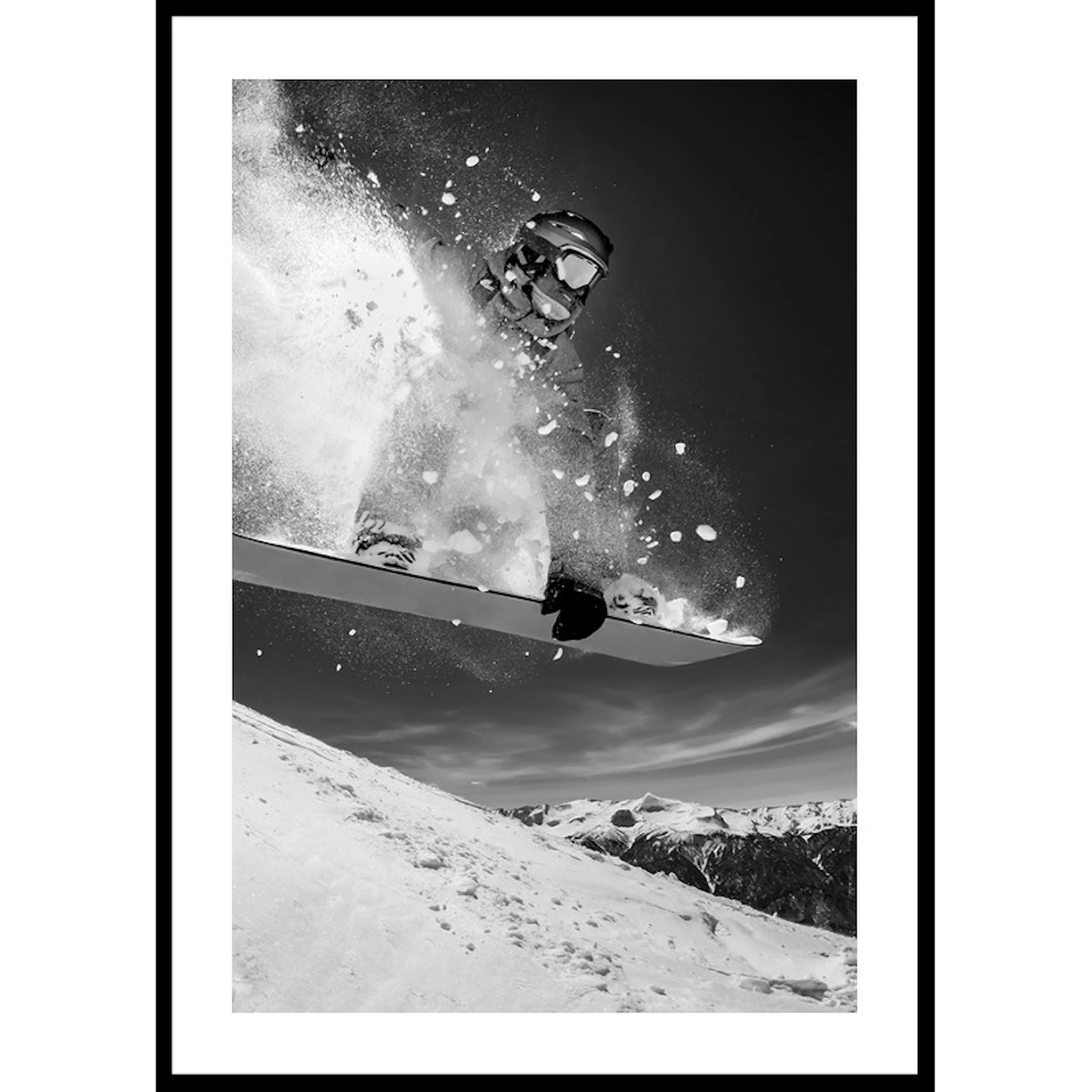 Snowboarder B&W No3 30x40 30x40 cm