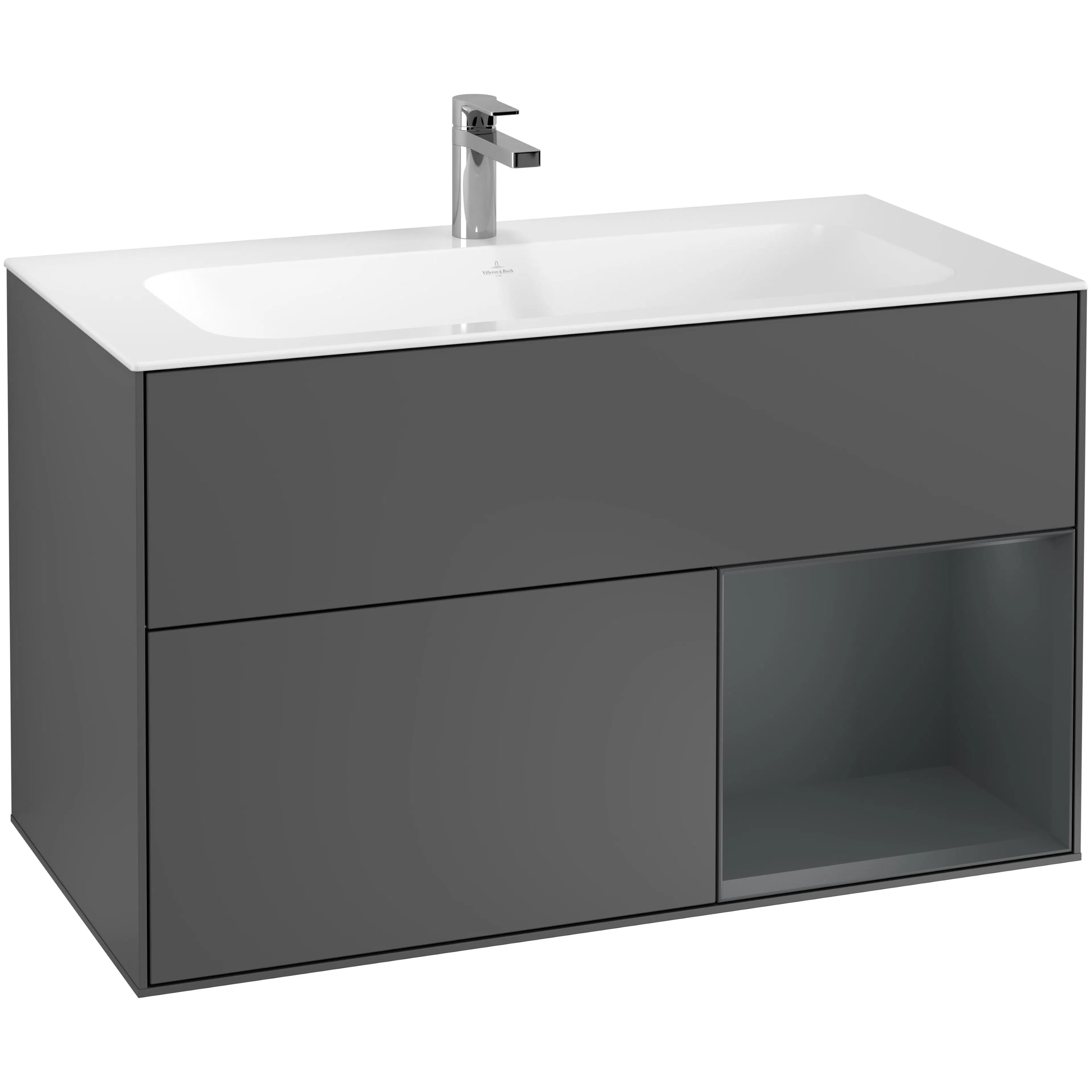 Tvättställsskåp Villeroy & Boch Finion med 2 Lådor och Hylla för Inbyggt Tvättställ