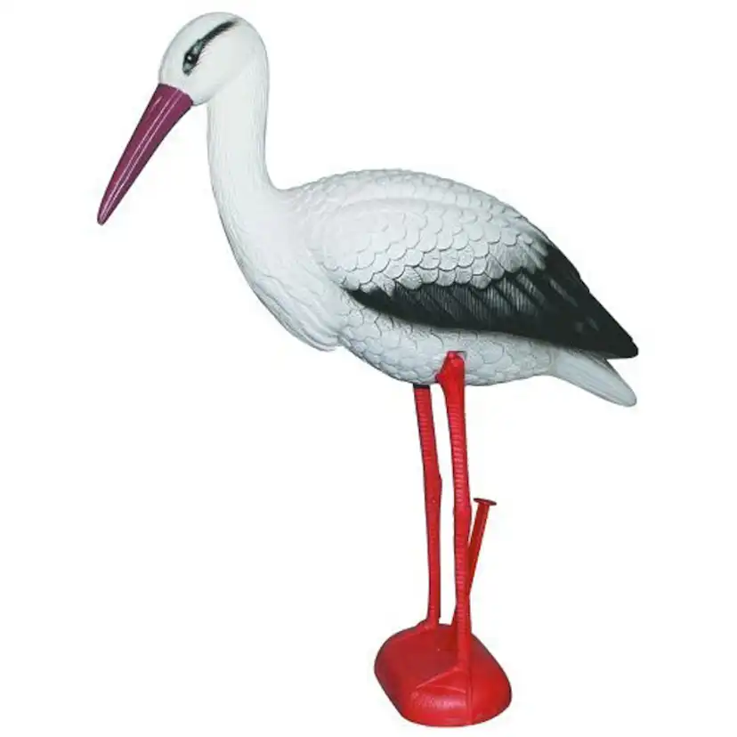 Bulvan Ryom Stork 78 cm för Trädgårdsdekoration och Jakt