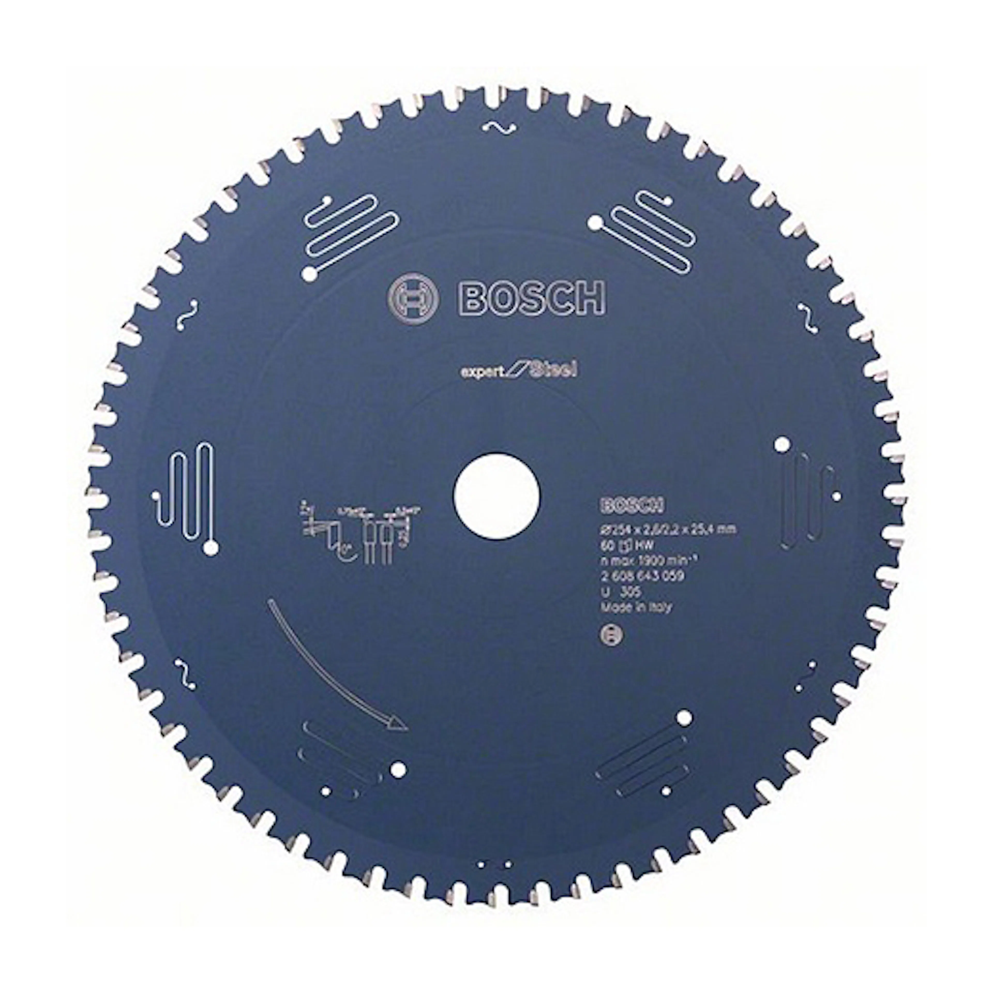 Cirkelsågkl Exp Steel 254x25,4mm 60t Storlek: 254x25,4 mm