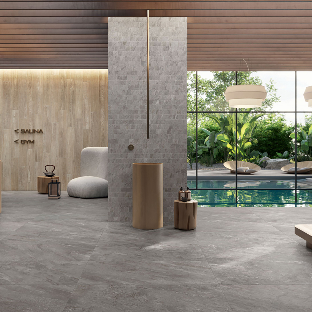 Klinker Lhådös Stone 30x60 cm Mörkgrå
