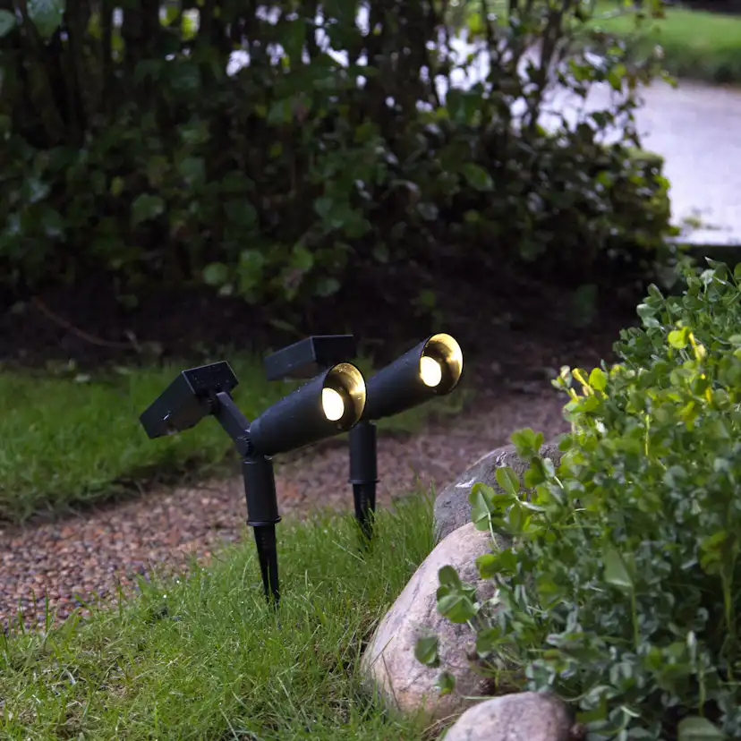 Solcells-spotlight Star Trading Powerspot 2-pack