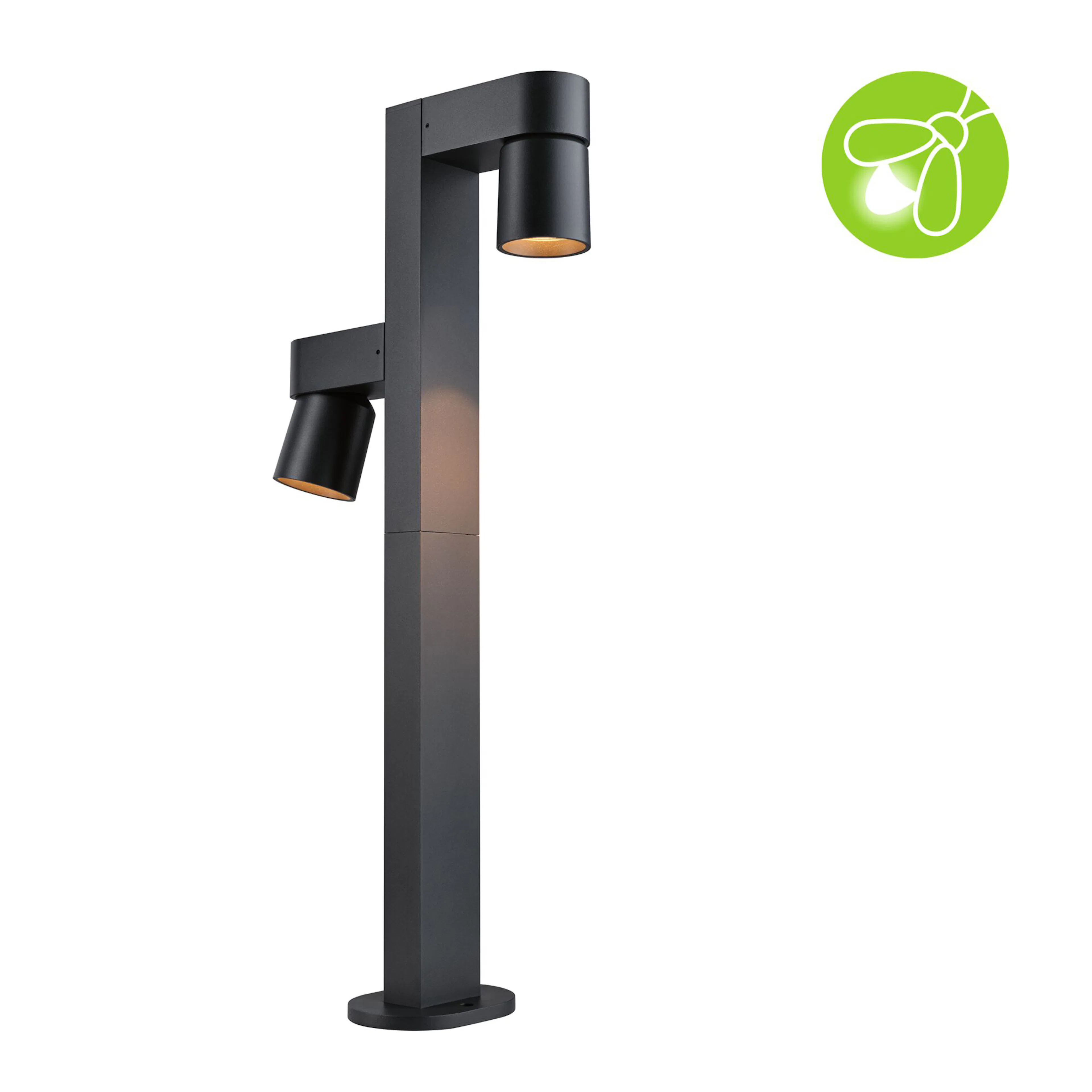 Pollare LED Paulmann Kimu Dubbel IP44 230V Ljus: Gold Light (insektsvänlig)
