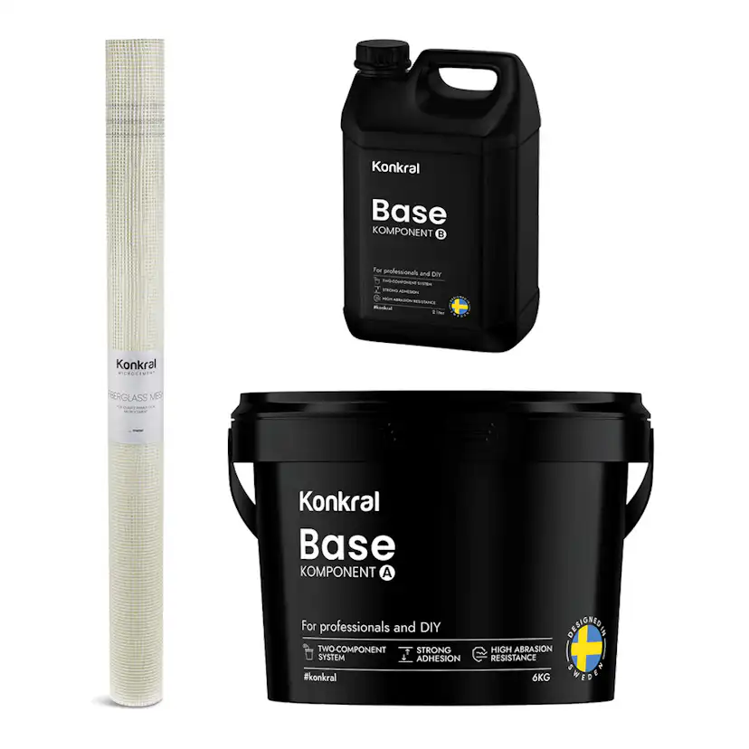 Komplett Förberedelsepaket Konkral För Microcement på Släta Ytor