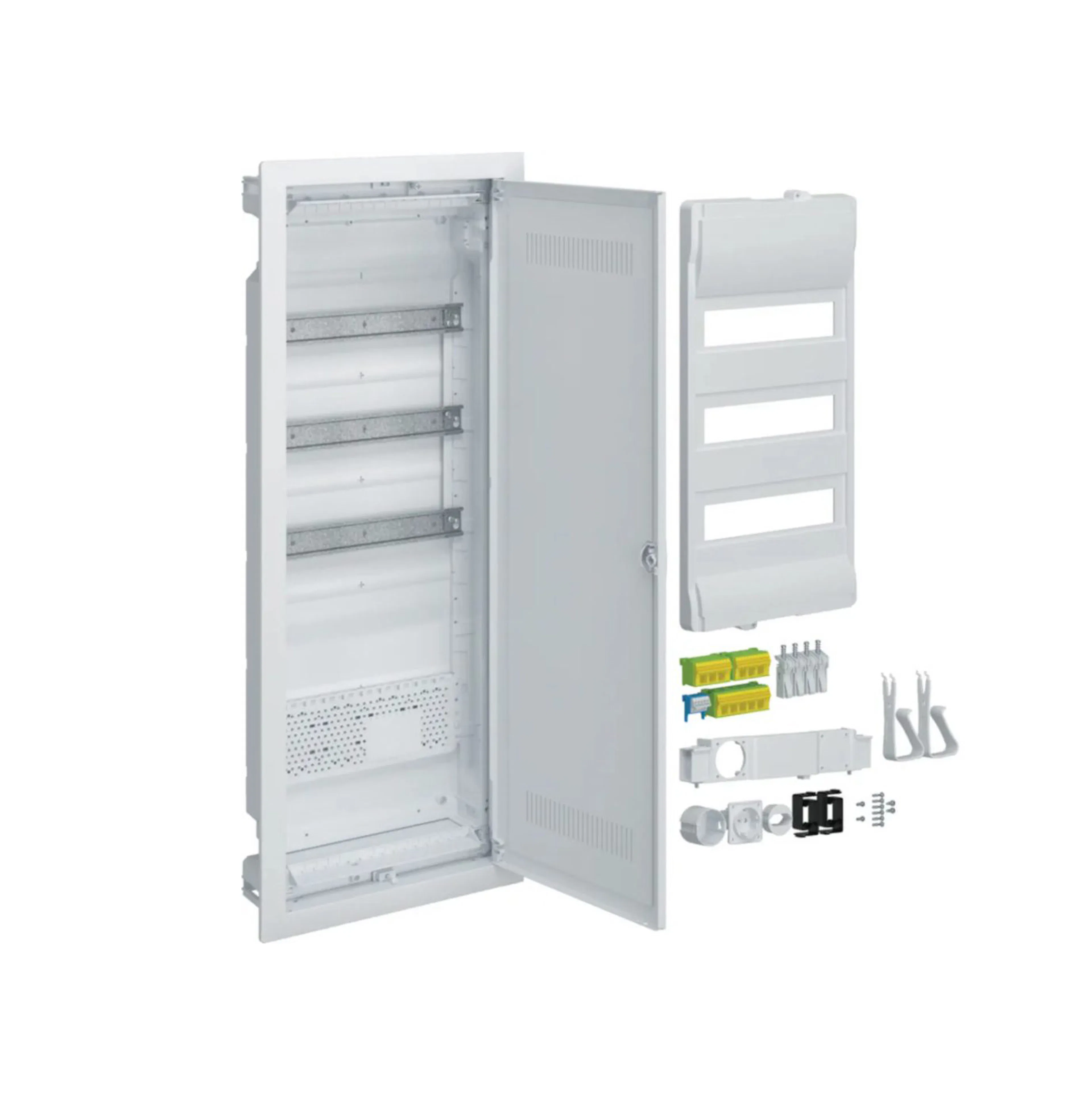 Kombicentral Hager Volta Hybrid för Hålvägg Mediaplåt + Plastdörr