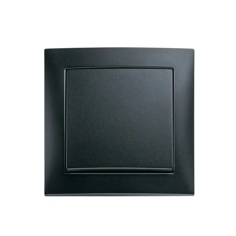 Tryckknapp Hager Komplett med Ram Trapp 10 A Återfjädrande med Klor Snabbanslutning S.1