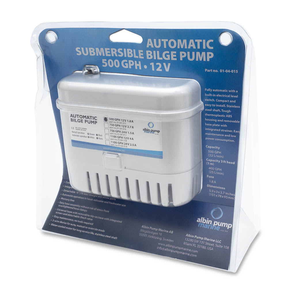 Länspump Albin Group Marine Automatisk 500 GPH 12V