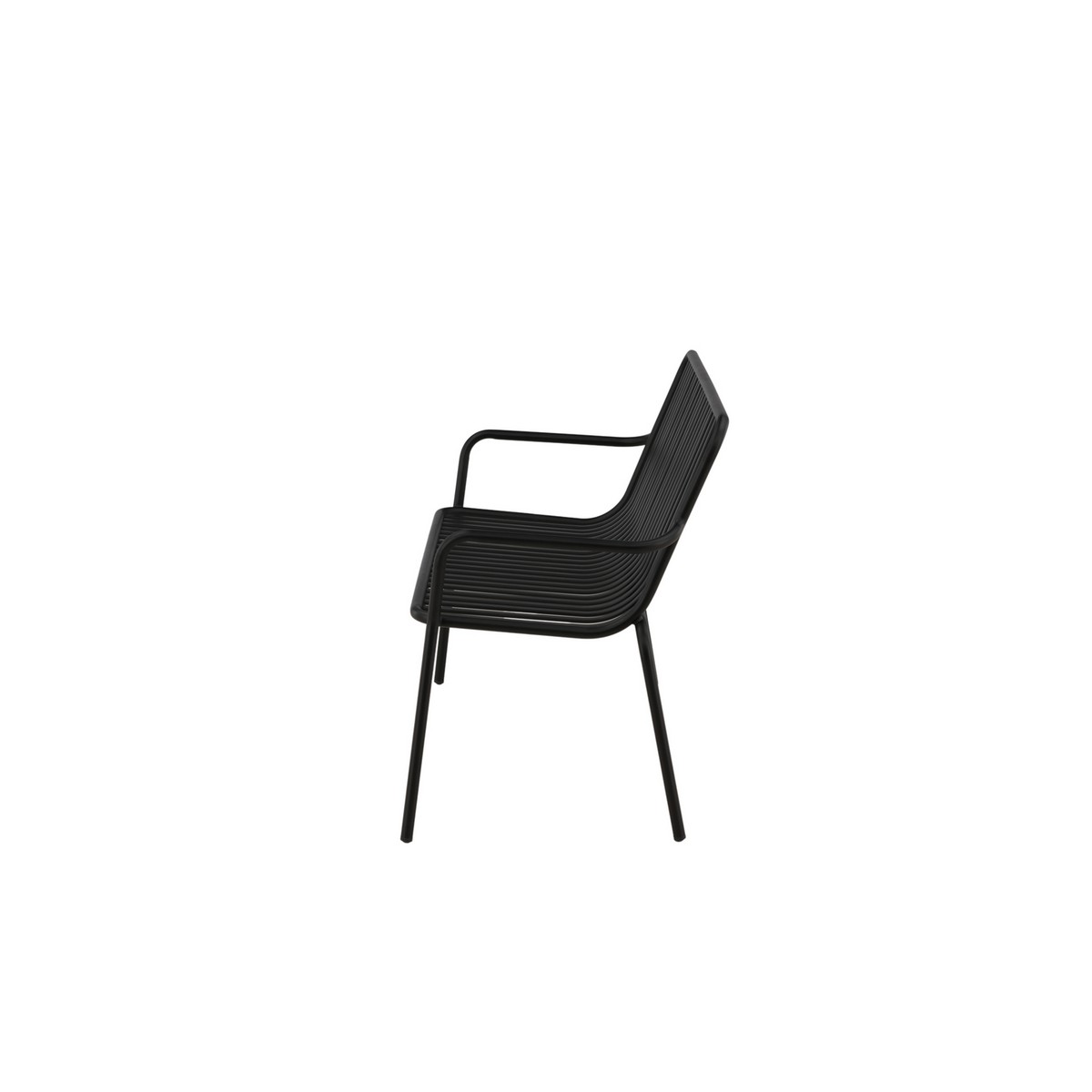 Peking Bench/sofa Aluminium - Black / Svart
