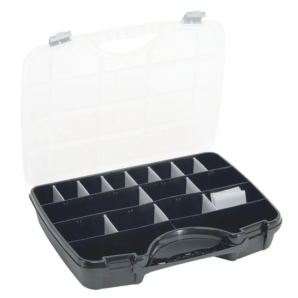 Sortimentbox A47 Svart/silver Raaco