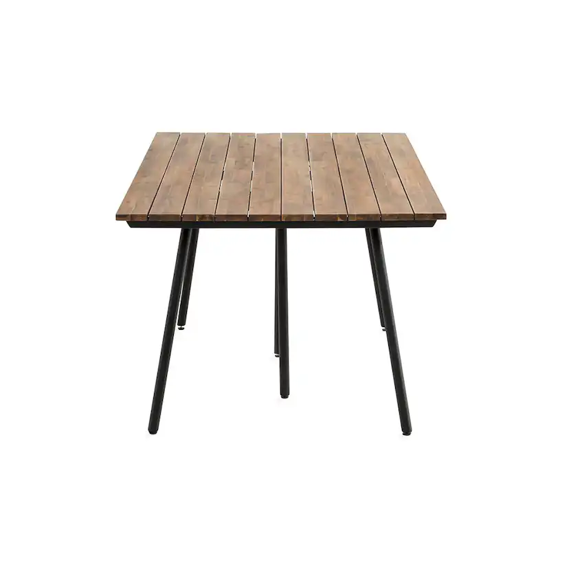 Matbord Comfort Garden Trio 200x100 cm Akacia/Svart