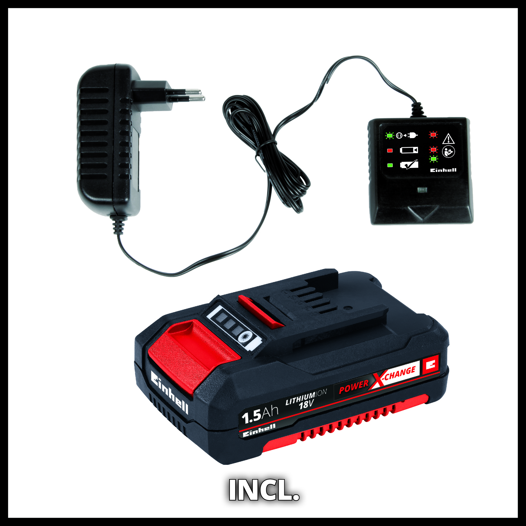 Grästrimmer Einhell CG-Ct 18/24 Li P 18V (1x1,5Ah) Kit med Batteri