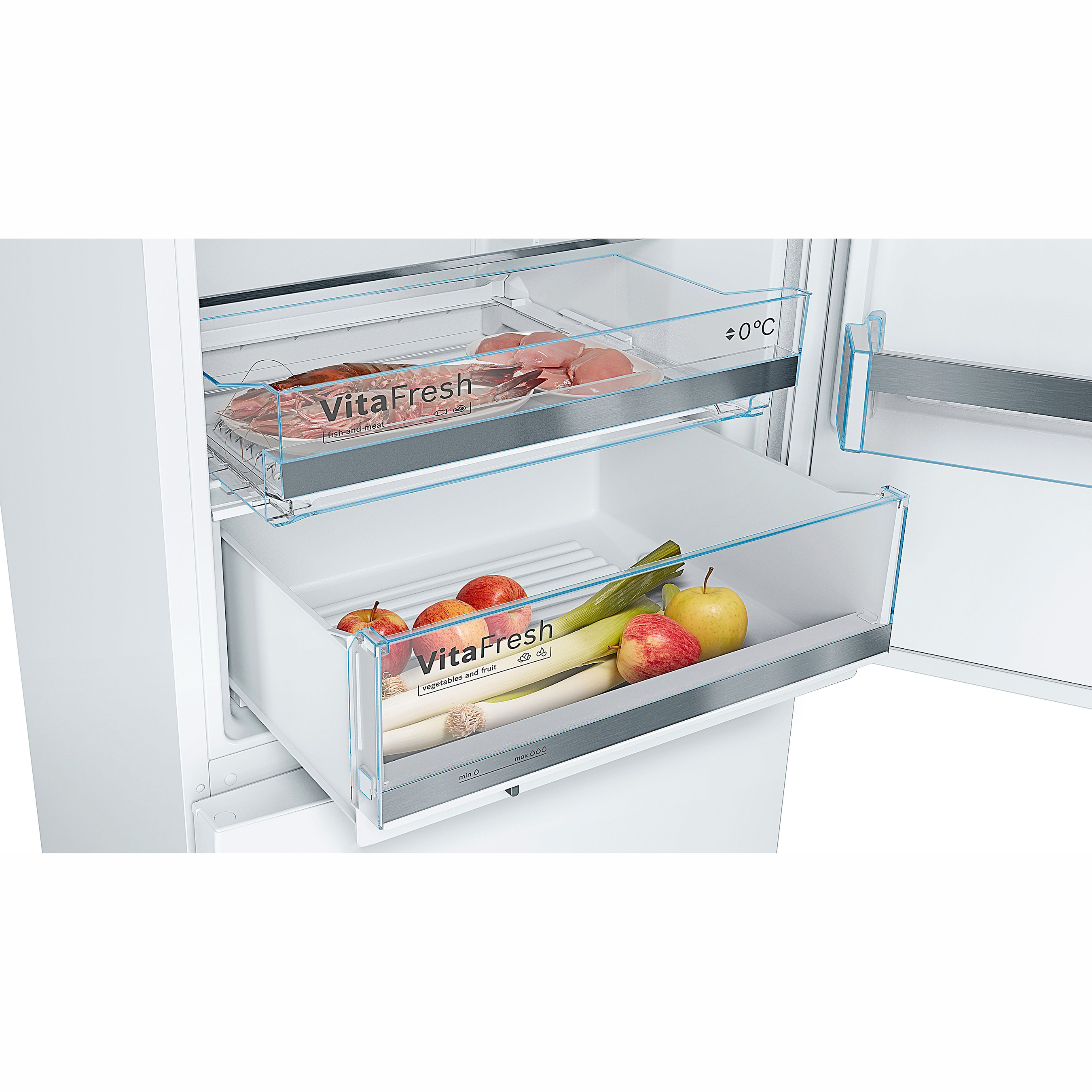 Fristående Kyl & Frys Bosch Serie 6 KGE49AWCA Vit