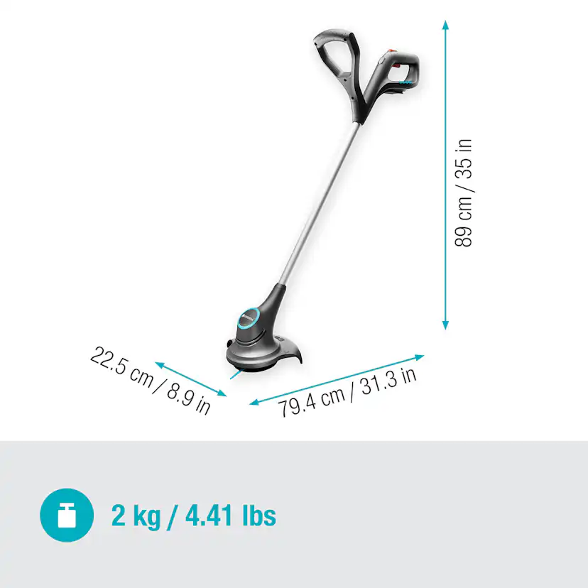 Grästrimmer Gardena SmallCut 23/18V P4A utan Batteri och Laddare