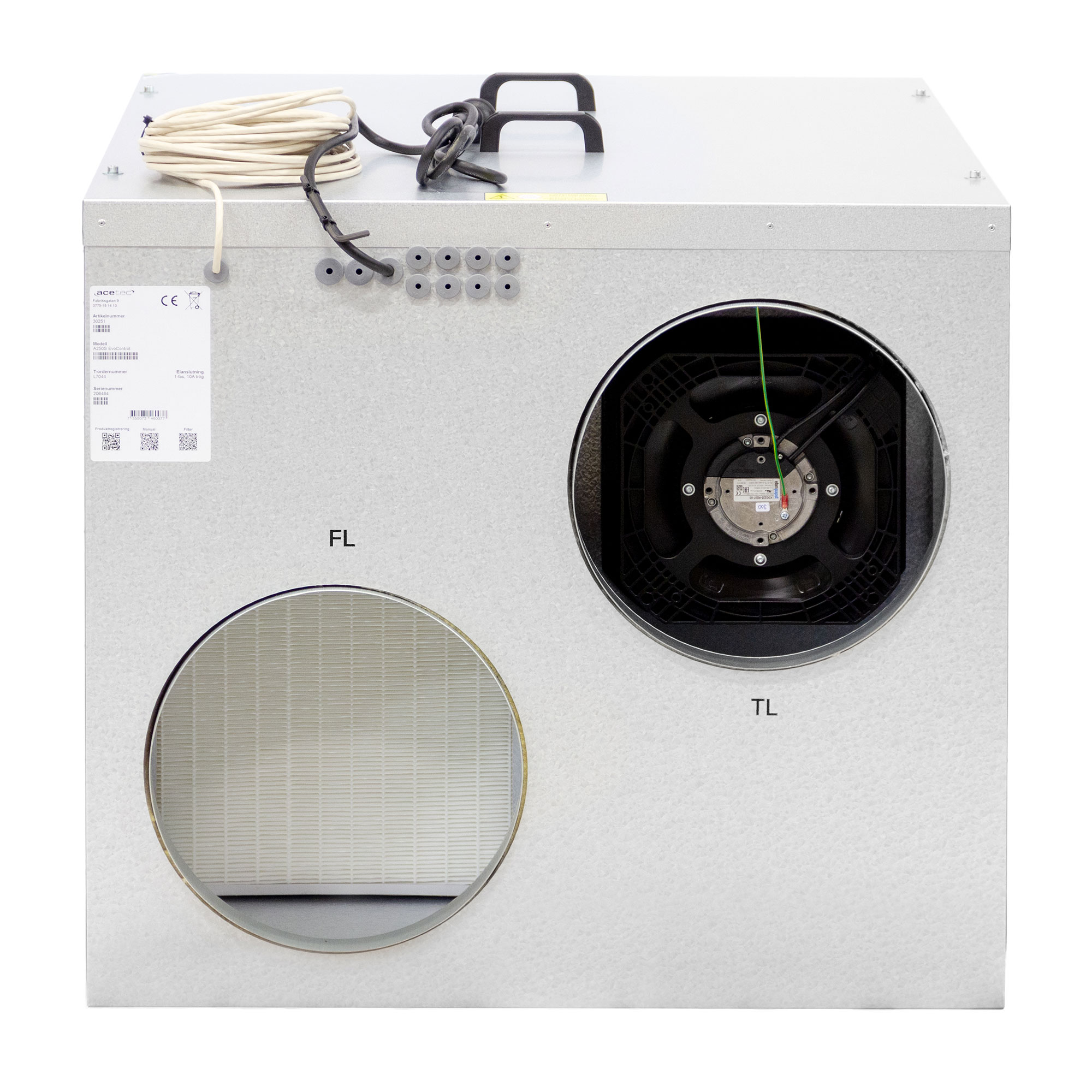 Ventilationsaggregat Acetec EvoAir A250S