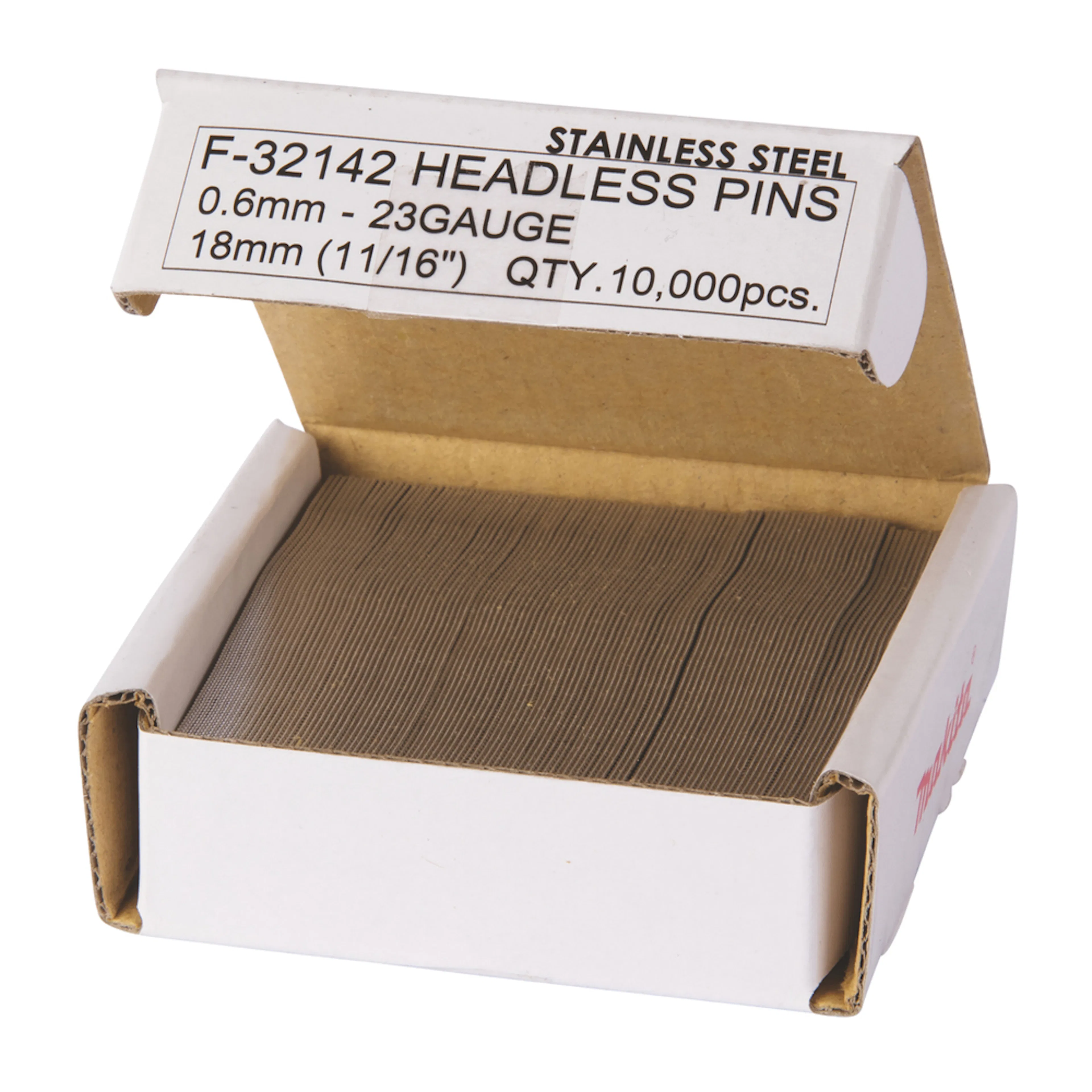 SPIK MAKITA ROSTFRI 0.6X18 MM 10.000ST 0,6x18 mm
