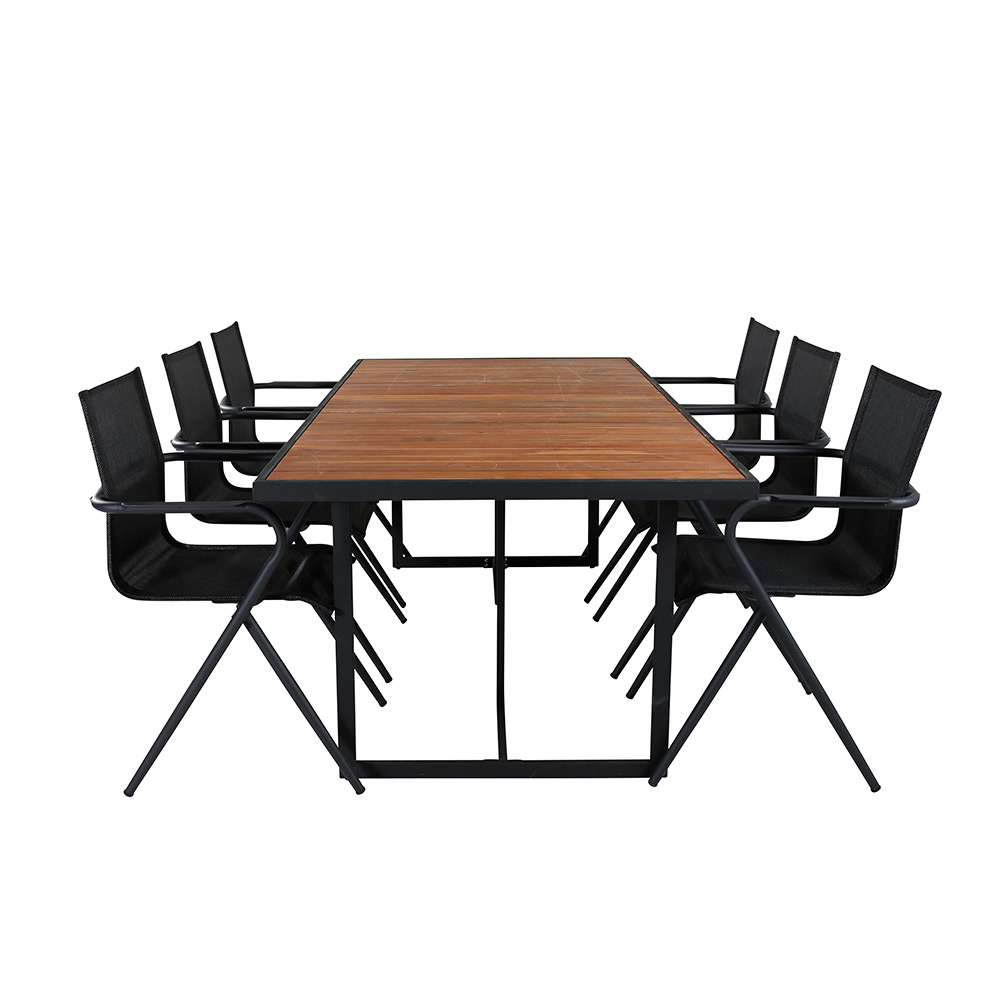 Matgrupp Venture Home King med 6 Anve Matstolar