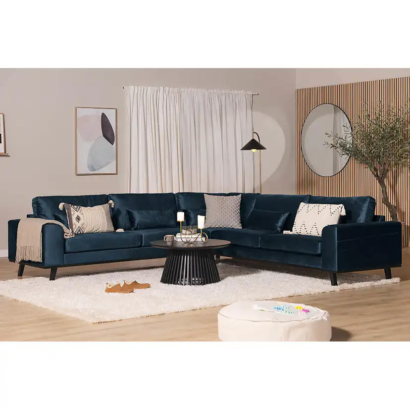 Hörnsoffa Scandinavian Choice Copenhagen Sammet