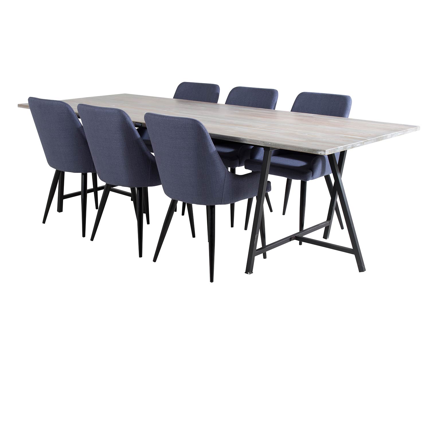 Matgrupp Venture Home Jenni med 6 Plake Stolar