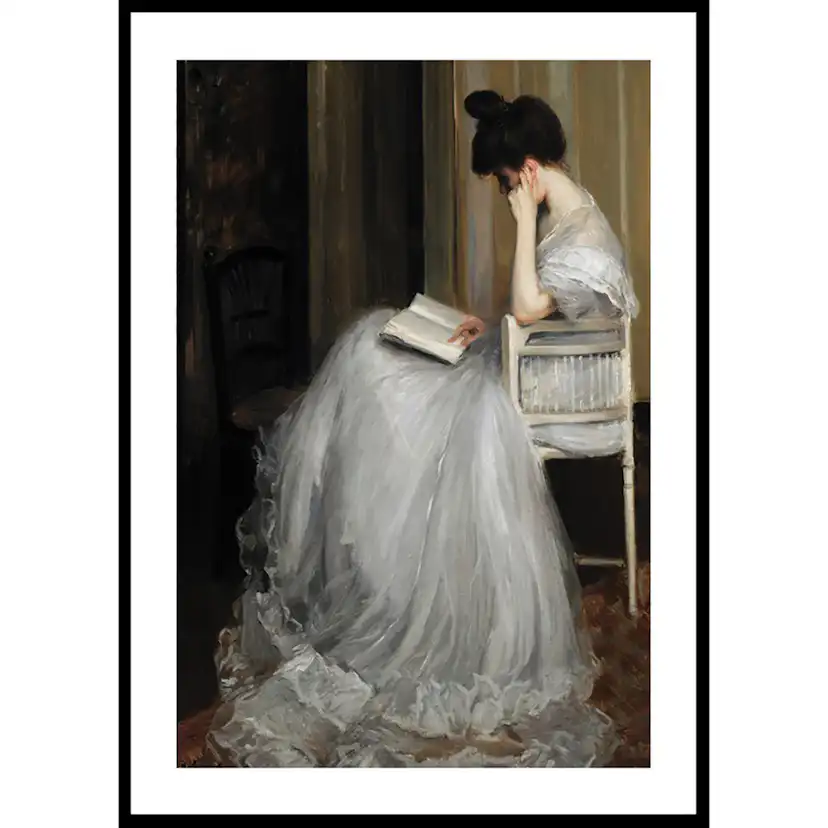 Poster Gallerix Mujer Leyendo By Jacques Émile Blanche