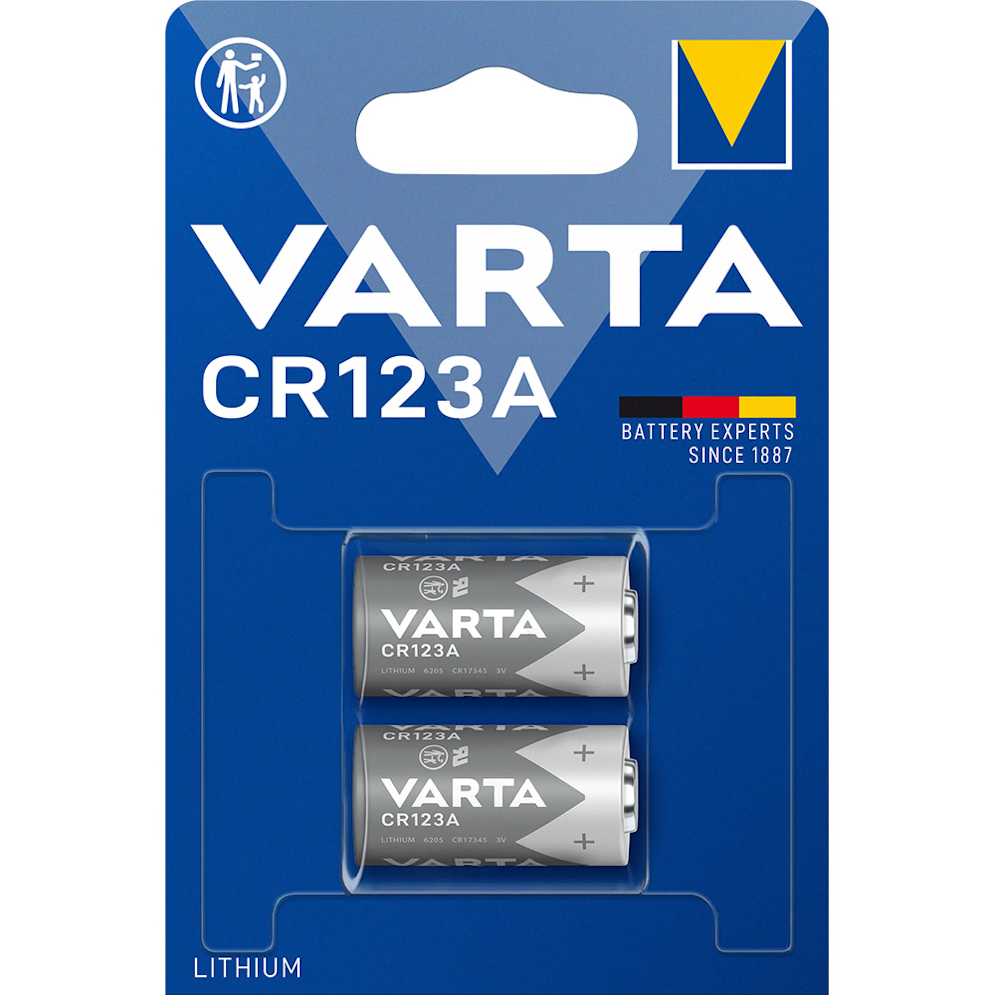 Batteri VARTA Litium CR123A 2-Pack