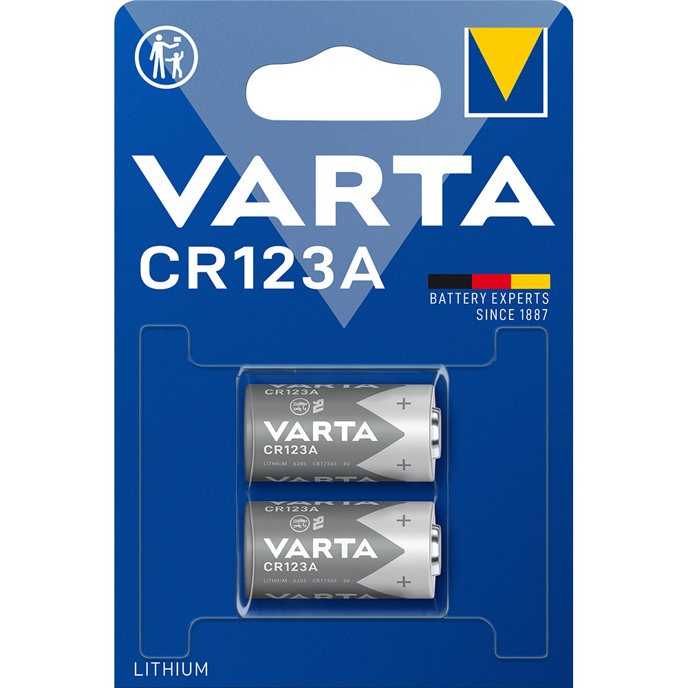 Batteri VARTA Litium CR123A 2-Pack