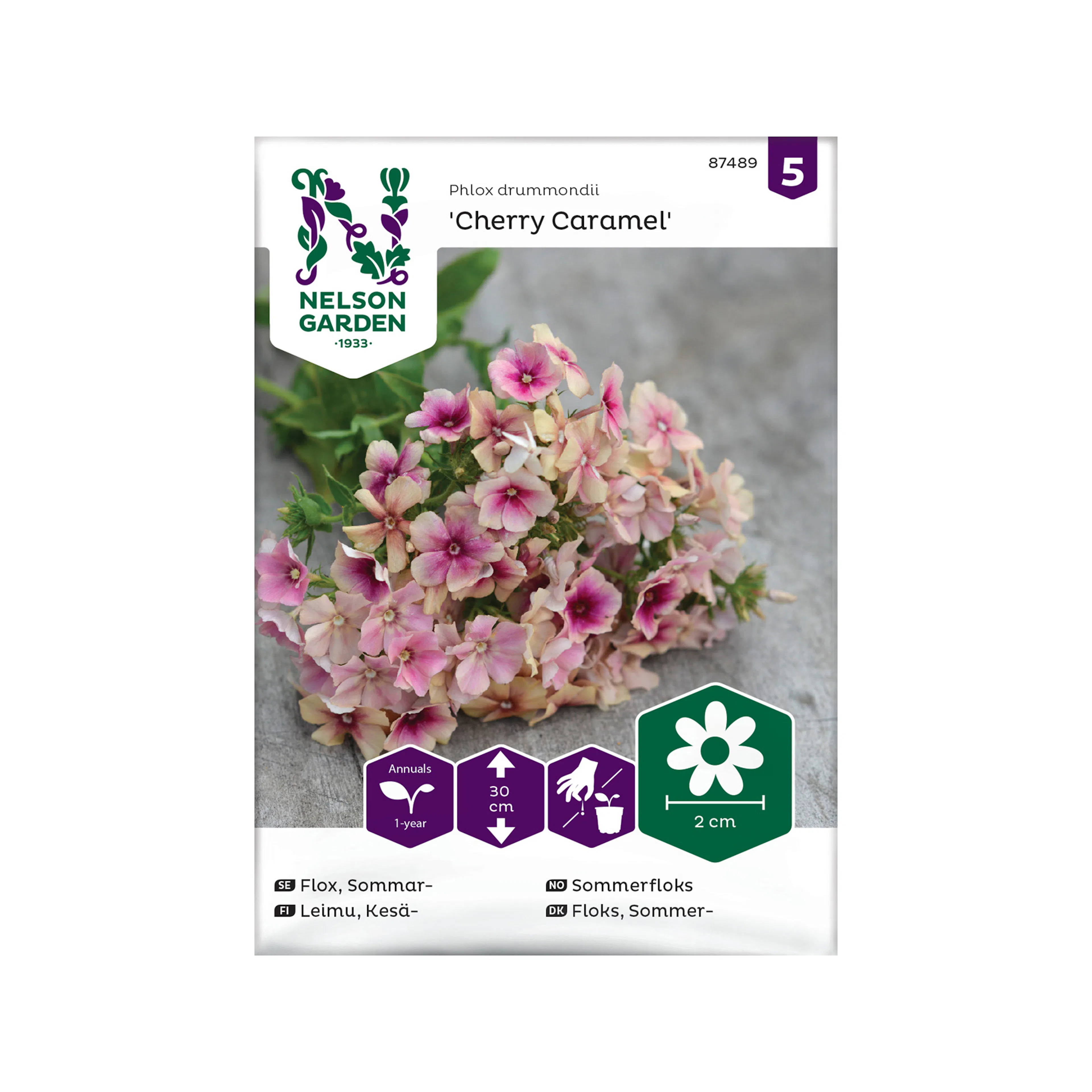 Frö Sommarflox Nelson Garden Cherry Caramel
