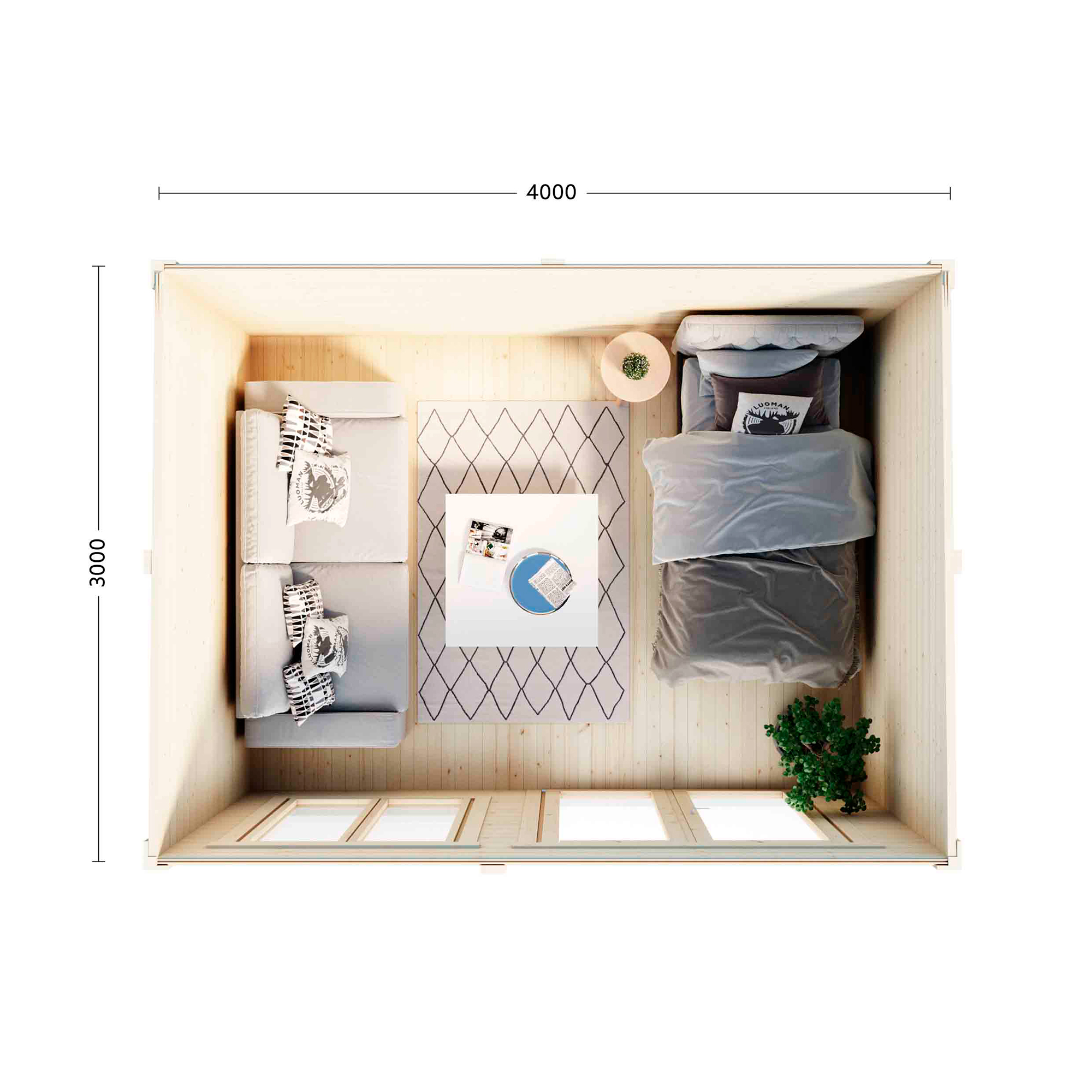 Friggebod Luoman Lillevilla 387